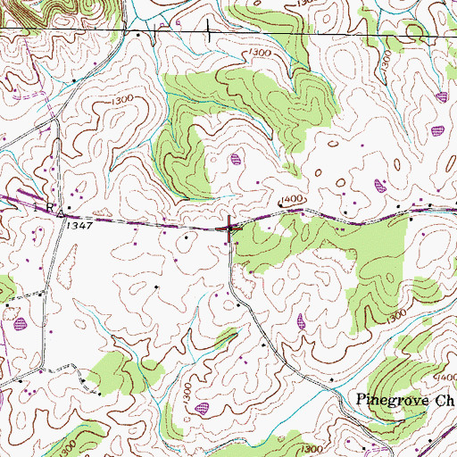 Topographic Map of Ore Bank School, TN