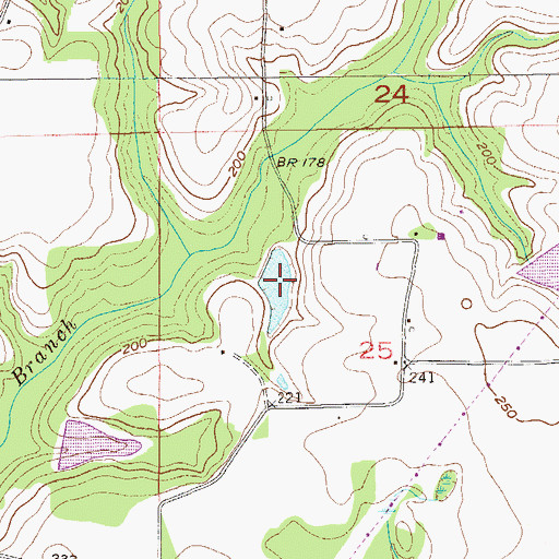 Topographic Map of Bobby Jones Lake, AL