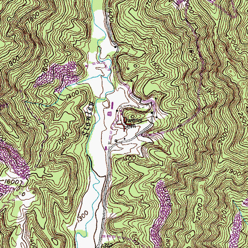 Topographic Map of Owens Cemetery, TN