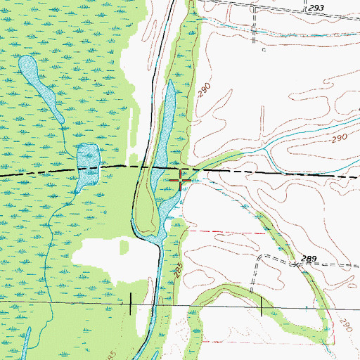 Topographic Map of Owens Slough, TN