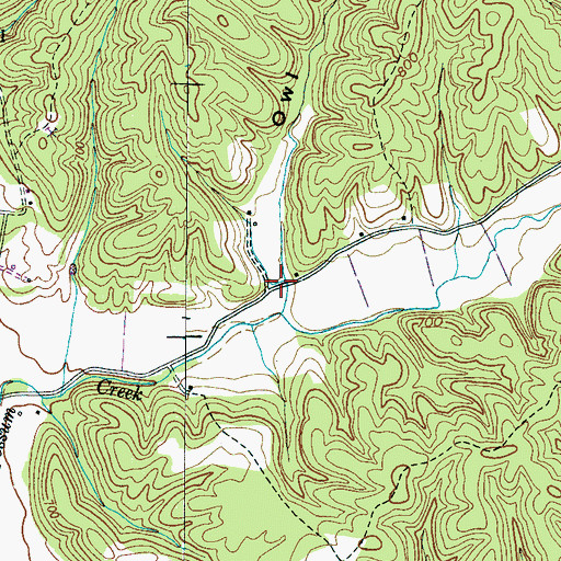 Topographic Map of Owl Hollow, TN