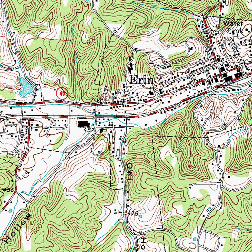 Topographic Map of Owl Hollow, TN