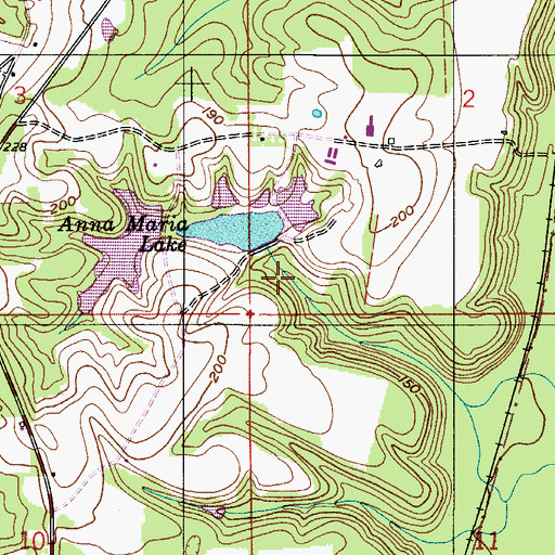 Topographic Map of E J Moran Number Two Dam, AL
