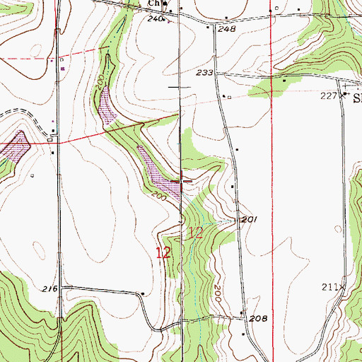 Topographic Map of Frank Denman Dam, AL
