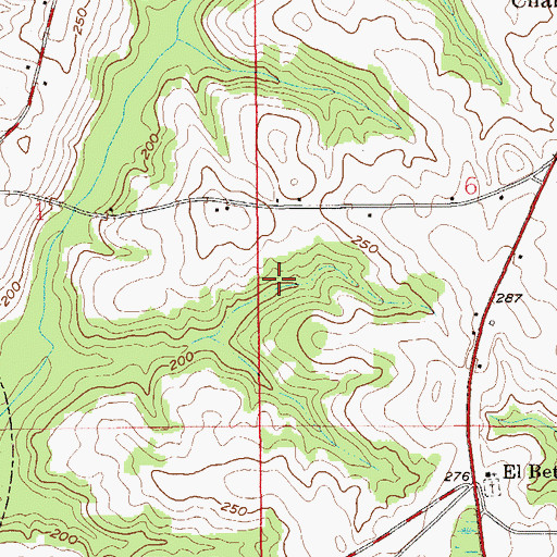 Topographic Map of Edwin Averett Lake, AL
