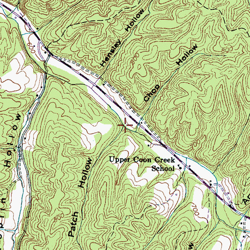 Topographic Map of Patch Hollow, TN