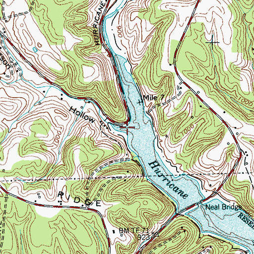 Topographic Map of Patterson Hollow, TN