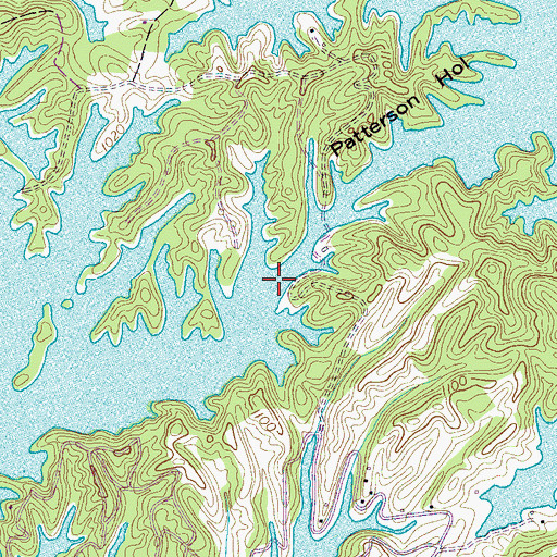 Topographic Map of Patterson Hollow, TN