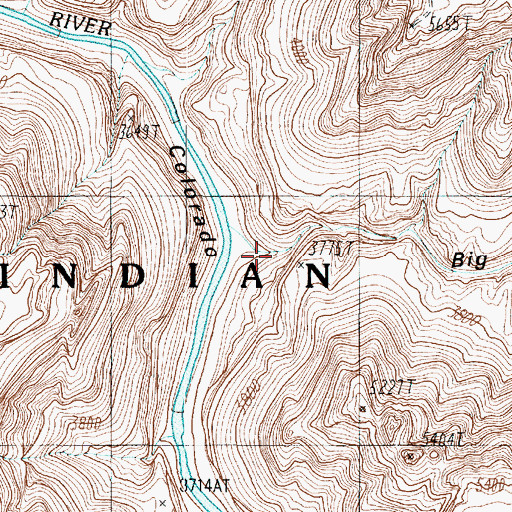Topographic Map of Big Canyon, AZ