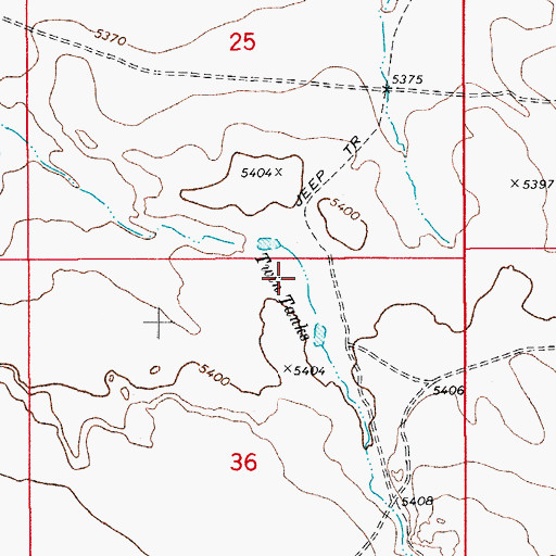 Topographic Map of Twin Tanks, AZ
