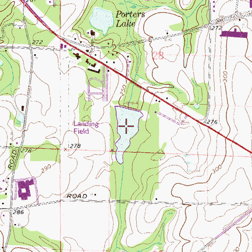Topographic Map of Jessie Forrester Lake, AL