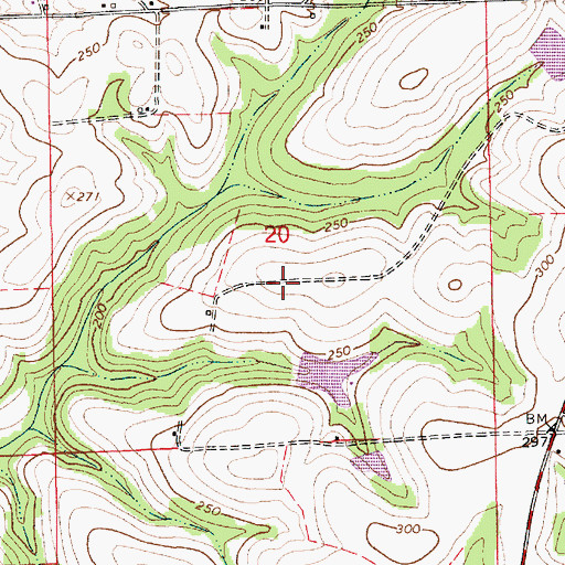 Topographic Map of James Wise Pond Dam Number 1, AL
