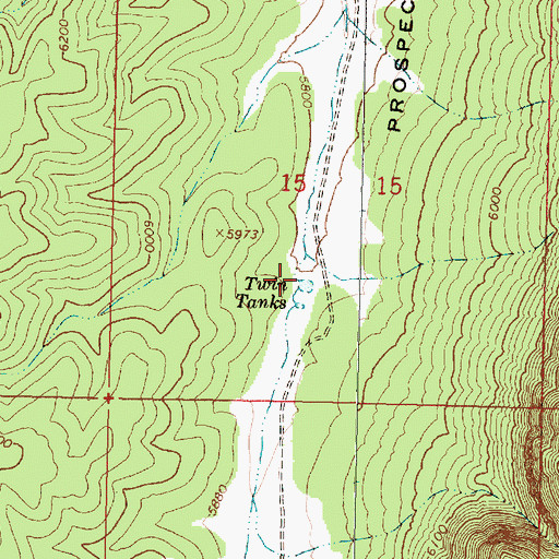 Topographic Map of Twin Tanks, AZ