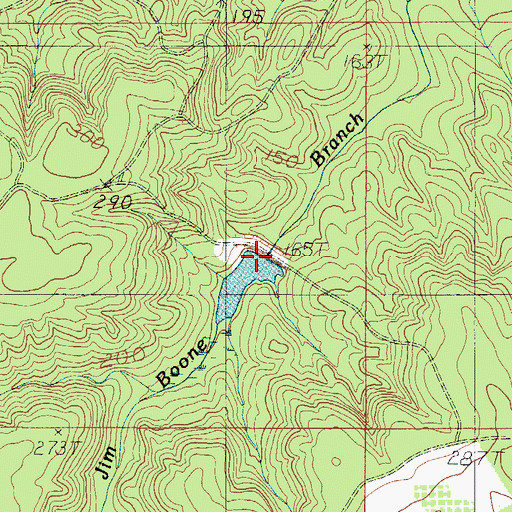 Topographic Map of George E White Dam, AL