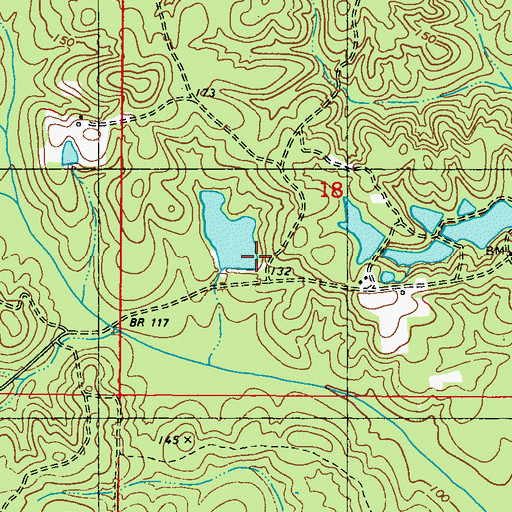 Topographic Map of Best Dam, AL