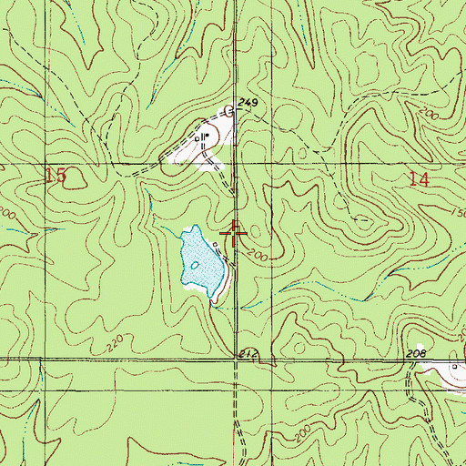 Topographic Map of Doctor Vincent Best Dam, AL