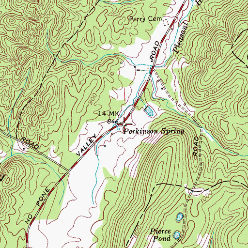 Topographic Map of Perkinson Spring, TN