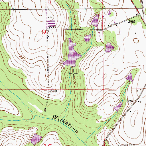 Topographic Map of Jimmy Henderson Pond Dam, AL