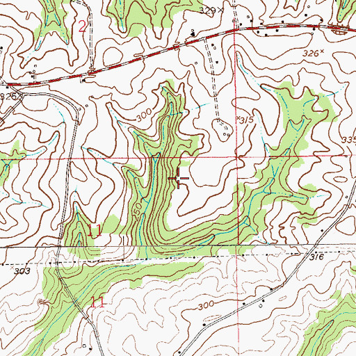 Topographic Map of Monroe Mynard Pond, AL