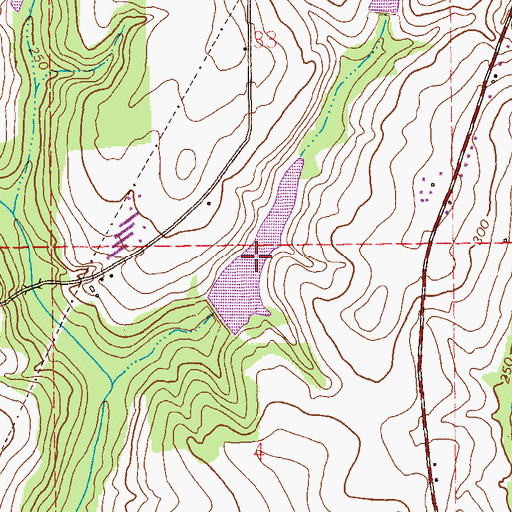 Topographic Map of Paschal Pond, AL