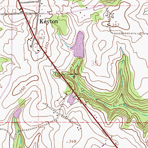 Topographic Map of Phillip Martin Pond, AL