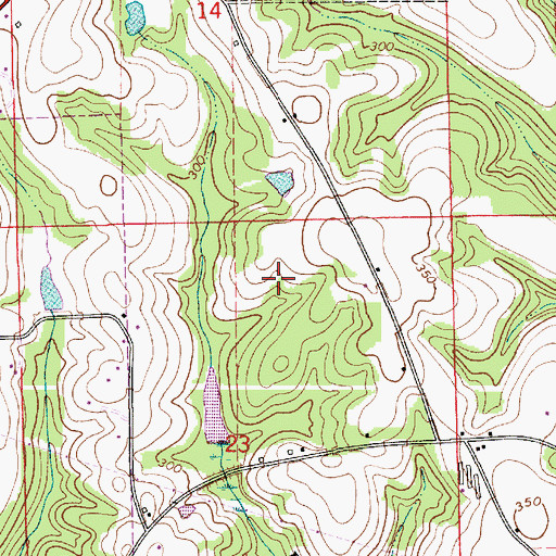 Topographic Map of Joe B Johnson Dam, AL