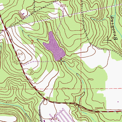 Topographic Map of Fort Rucker Dam, AL