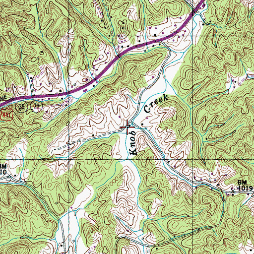 Topographic Map of Pitner School, TN