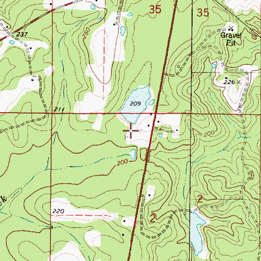 Topographic Map of Parnell Dam, AL