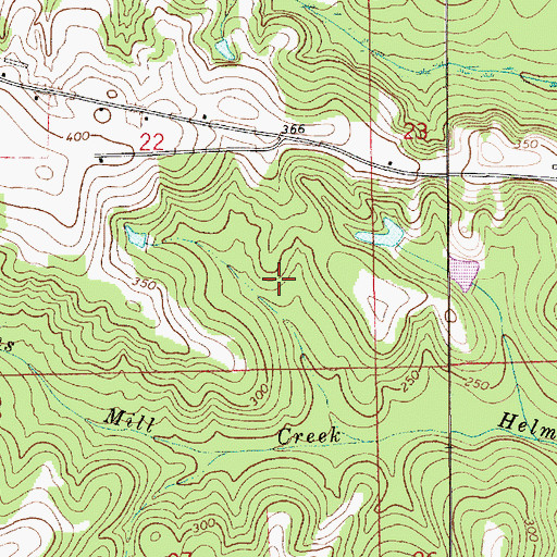 Topographic Map of National Security Lake Dam, AL