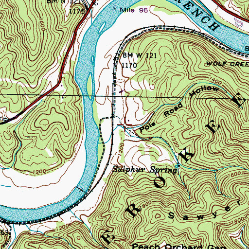 Topographic Map of Pole Road Hollow, TN