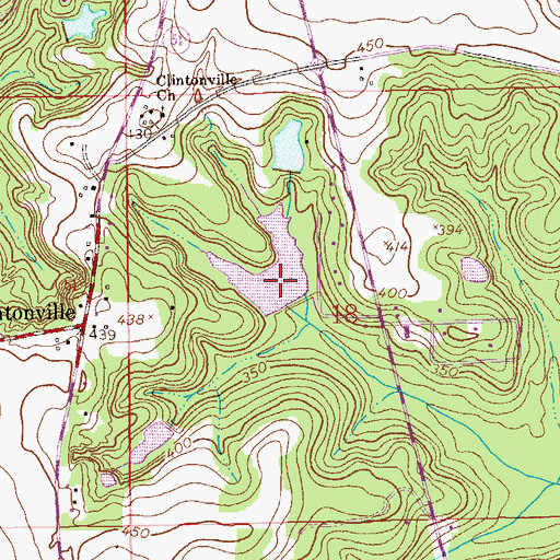 Topographic Map of Hollis Pond Dam, AL