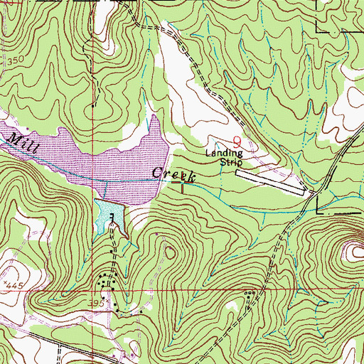 Topographic Map of Boy Scout Lake Dam, AL
