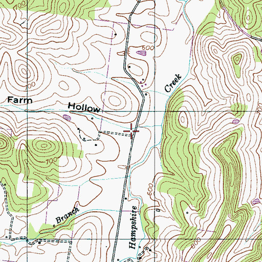 Topographic Map of Poor Farm Hollow, TN