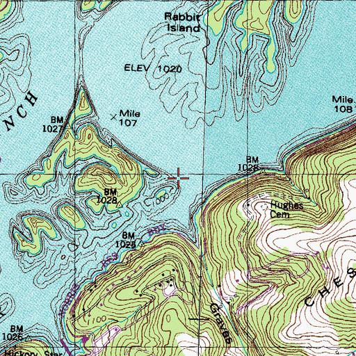 Topographic Map of Poor Land Valley Creek, TN