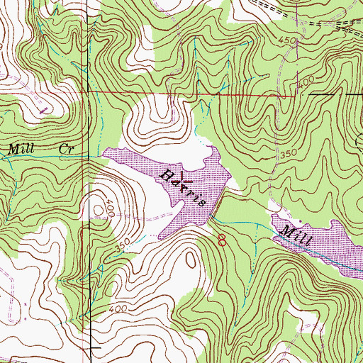 Topographic Map of Pittman Brothers Lake, AL
