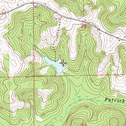 Topographic Map of Whitman Pond Dam, AL