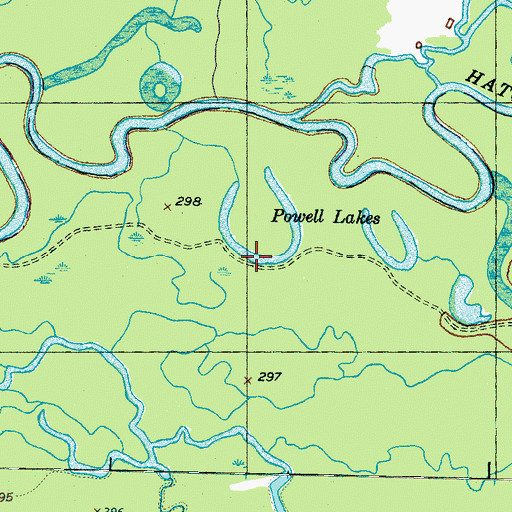 Topographic Map of Powell Lakes, TN