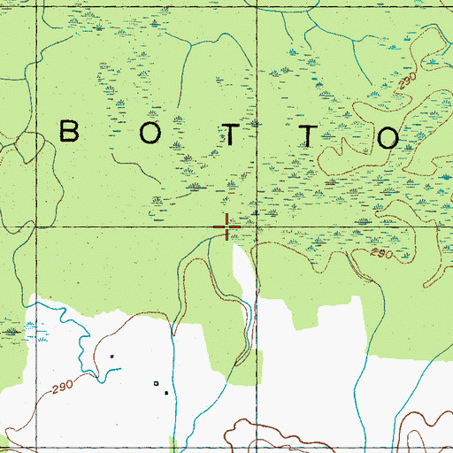 Topographic Map of Prairie Creek, TN