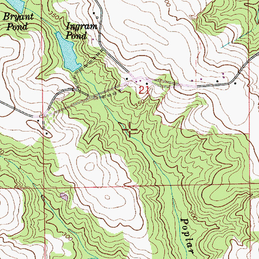 Topographic Map of James Ingram Lake Dam, AL