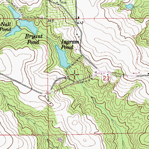 Topographic Map of James Ingram Lake Dam, AL