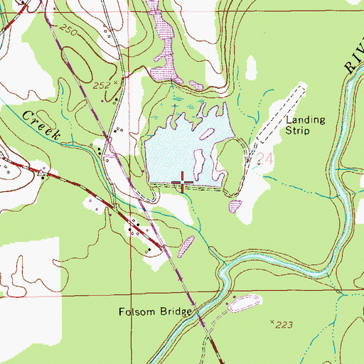 Topographic Map of Lake Nolin Dam, AL
