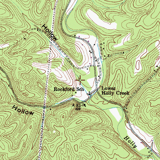 Topographic Map of Prince Hollow, TN
