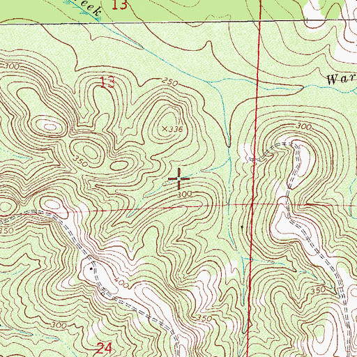 Topographic Map of Jerry Mcdaniel Lake, AL