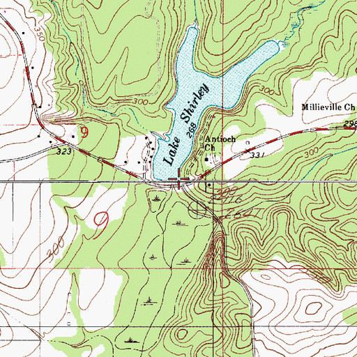 Topographic Map of Conecuh County Lake, AL