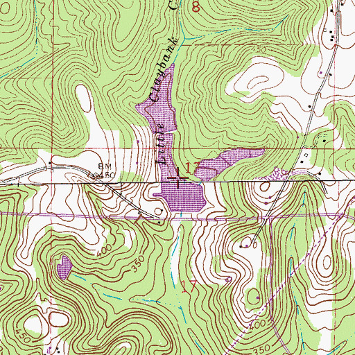 Topographic Map of Marvin Parker Lake Number Two, AL