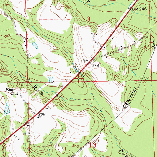 Topographic Map of Clark Lake Dam, AL