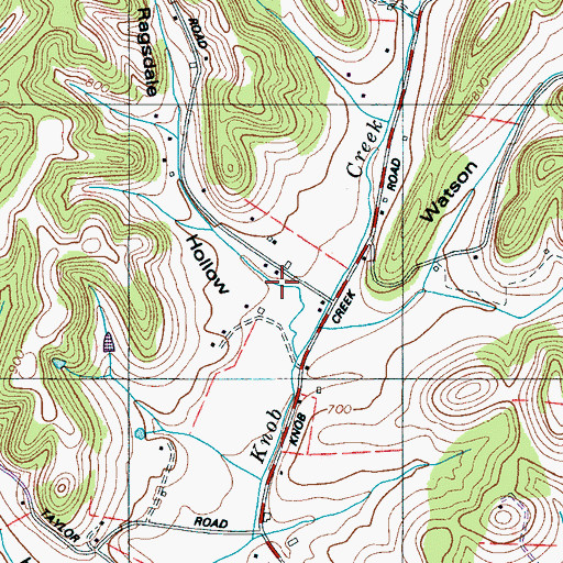 Topographic Map of Ragsdale Hollow, TN