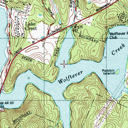 Topographic Map of Ramsey Hollow, TN