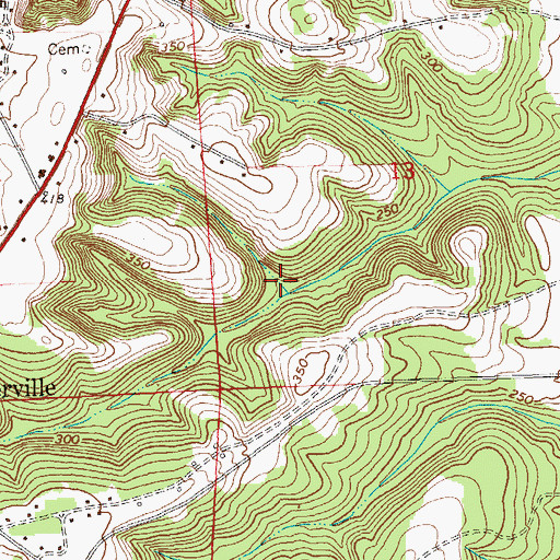 Topographic Map of Marion Sanders Lake Dam, AL